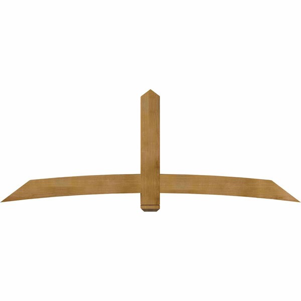 Ekena Millwork Bellingham Rough Sawn Timber Gable Bracket, Western Red Cedar, 96"W x 36"H x 6"D x 6"F, 9/12 Pitch GBW096X36X0606BEL00RWR - main
